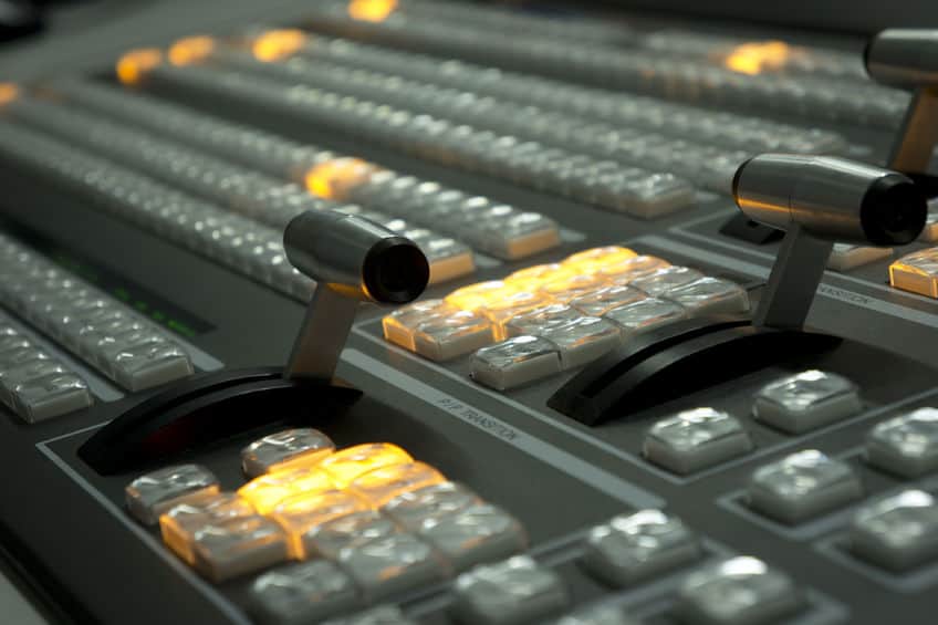 Live Video Mixing – Added Quality to Your Live Stream A mixing desk from a television studio