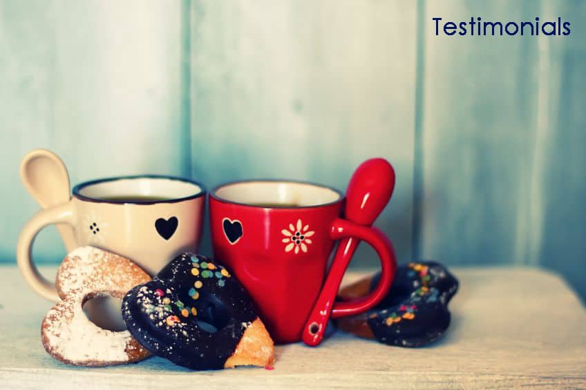 Coffee and biscuits [testimonials]